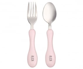 Set Posate Personalizzate Pastel Rosa
