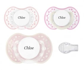 Chupetes Personalizados Lovi Vintage Pink Noche-Da