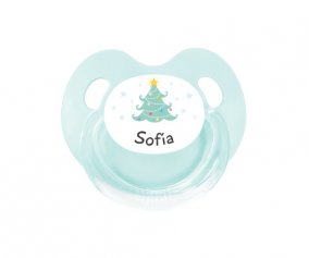 Sucette Sapin de Nol Rtro Personnalisable