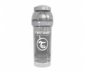 Twistshake Bibern Anticlico Pastel Gris 260ml