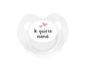 Chupete Retro Blanco Te quiero mam
