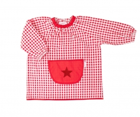 Babi con Bolsillo Central Estrella Rojo Personalizable