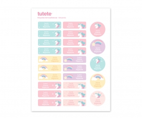 25 tiquettes de Vtements Licorne