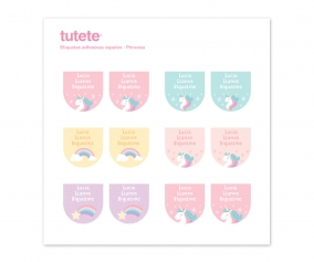 12 tiquettes Chaussures Licorne