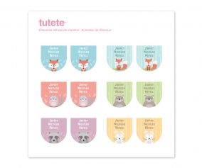 12 Autocollants Chaussures Animaux de la Fort