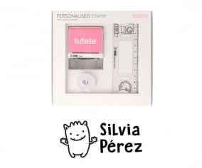 Timbro per tessuti Personalizzato Mostro + Nastro Capi Scuri
