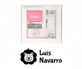 Timbro per tessuti Personalizzato Leone + Nastro Capi Scuri