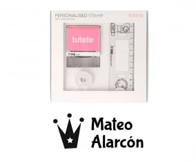 Timbro per tessuti Personalizzato Corona Boy + Nastro Capi Scuri