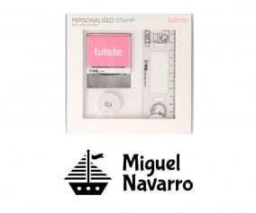 Timbro per tessuti Personalizzato Barca + Nastro Capi Scuri