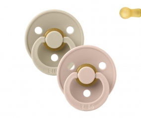 2 Succhietti BIBS Colour Round Blush/Vanilla