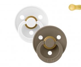 2 Succhietti BIBS Colour Round Oak/White