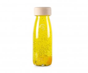 Botella Sensorial Flotante Amarilla