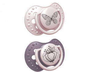 2 Chupetes Lovi Botanic Pink Vintage