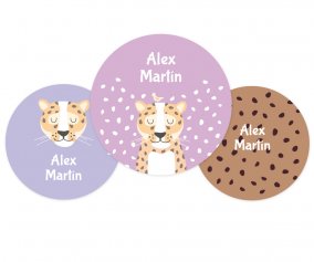 Pack de 3 badges personnalisables Lopard