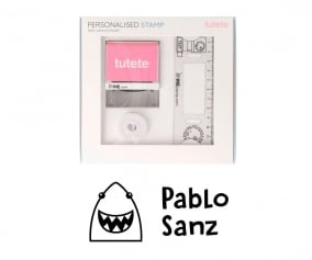 Timbro per tessuti Personalizzato Squalo + Nastro Capi Scuri