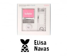 Timbro per tessuti Personalizzato Sirena + Nastro Capi Scuri