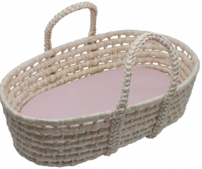 Cesta Capazo para Muecas Sunset Pink