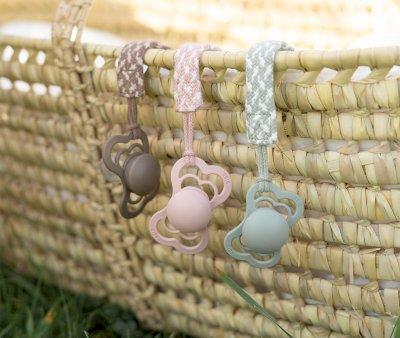 Portasucchietto BIBS Braid Blush/Ivory