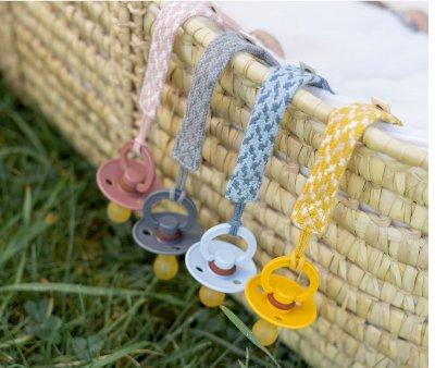 Portasucchietto BIBS Braid Blush/Ivory