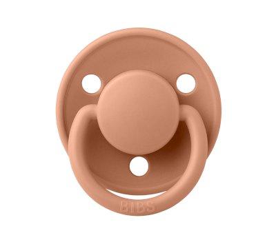 2 Succhietti BIBS De Lux Vanilla/Peach Silicone