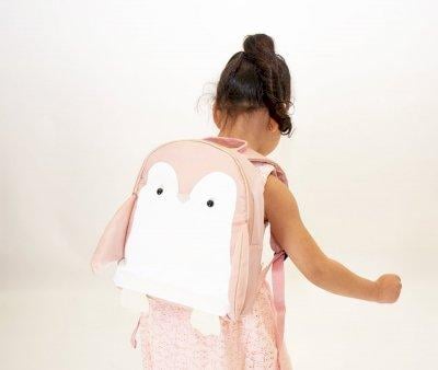 Mochila Infantil Miyu Pingino Rosa Personalizable