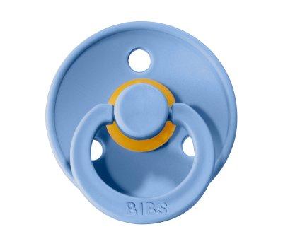 2 Succhietti BIBS Colour Round Sky Blue/Steel Blue
