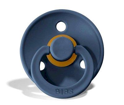 2 Succhietti BIBS Colour Round Sky Blue/Steel Blue