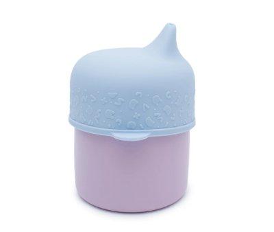 Tapa Sippie para Vaso Silicona Azul Empolvado