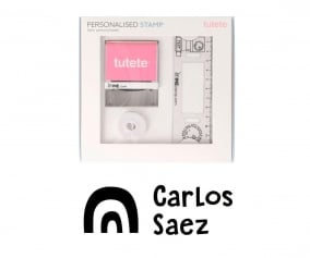 Timbro per tessuti Personalizzato Arcobaleno + Nastro Capi Scuri