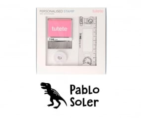 Timbro per tessuti Personalizzato T-Rex + Nastro Capi Scuri