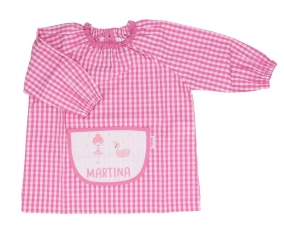 Tablier Personnalisable avec Poche Centrale toile Rose