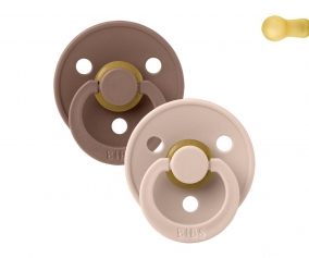 2 Succhietti BIBS Colour Round Blush/Woodcuck