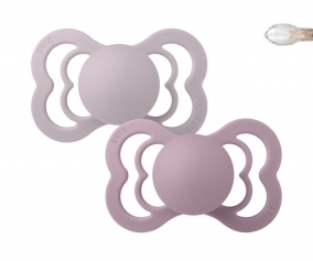 Pack 2 Succhietti BIBS Supreme Heather/Dusky Lilac Silicone