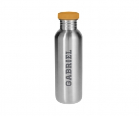 Bouteille en Acier Mustard Basic Personnalisable 750 ml