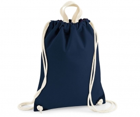 Sac  dos Ficelle Bleu Marine Personnalisable
