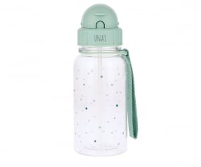 Gourde en Plastique Dots Sage Personnalisable