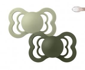 2 Chupetas BIBS Supreme Sage/Hunter Green Silicone