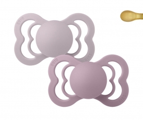 2 Chupetas Bibs Supreme Latx Heather/Dusky Lilac