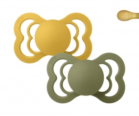 Pack 2 Succhietti BIBS Supreme Honey Bee/Olive Lattice