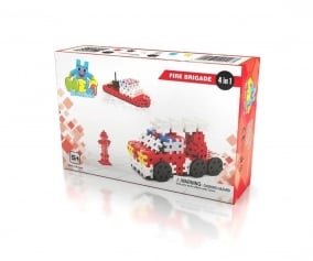 160 Pezzi Costruzione Pompieri 4 in 1
