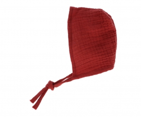 Bonnet Cutie pour Poupe Bordeaux