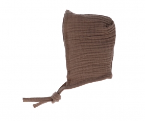 Bonnet Cutie pour Poupe Taupe