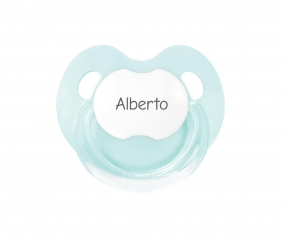 Aqua Personalised Retro Pacifier