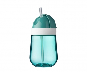 Vaso con Pajita Mio Deep Turquoise 300ml