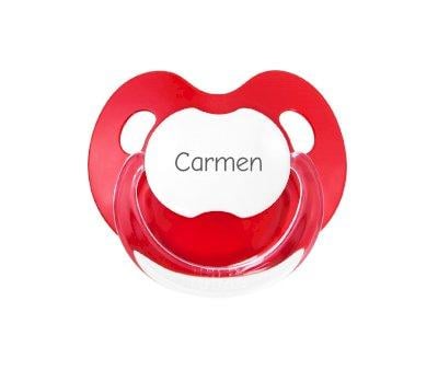Red Personalised Retro Pacifier