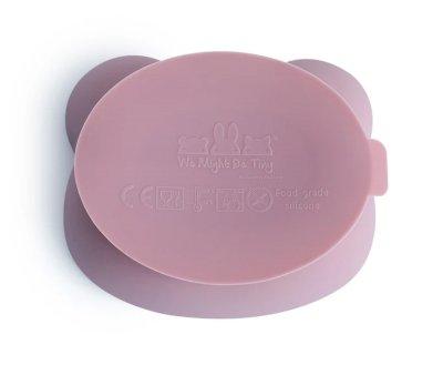 Bol con Ventosa y Tapa Oso Dusty Rose