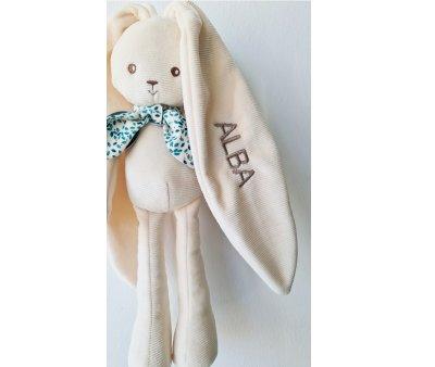 Peluche Coelho Creme Mdio Personalizvel