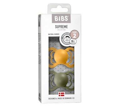 Pack 2 Succhietti BIBS Supreme Honey Bee/Olive Lattice
