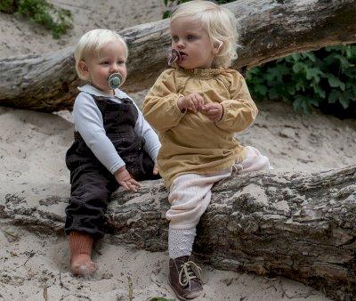 2 Chupetas BIBS De Lux Vainilla/Dark Oak