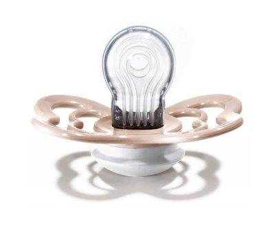 2 BIBS Supreme Pacifiers Blush/Ivory Silicone